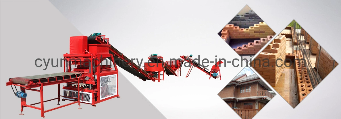 Cy4-10 Automatic Soil Making Machine Clay Interlock Paving Machine Hydraform Brick Machine