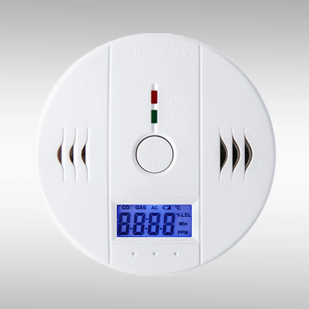 CE Qualified Top Quality Fire Security Co Carbon Monoxide Detector Monoxido De Carbono for Kitchen