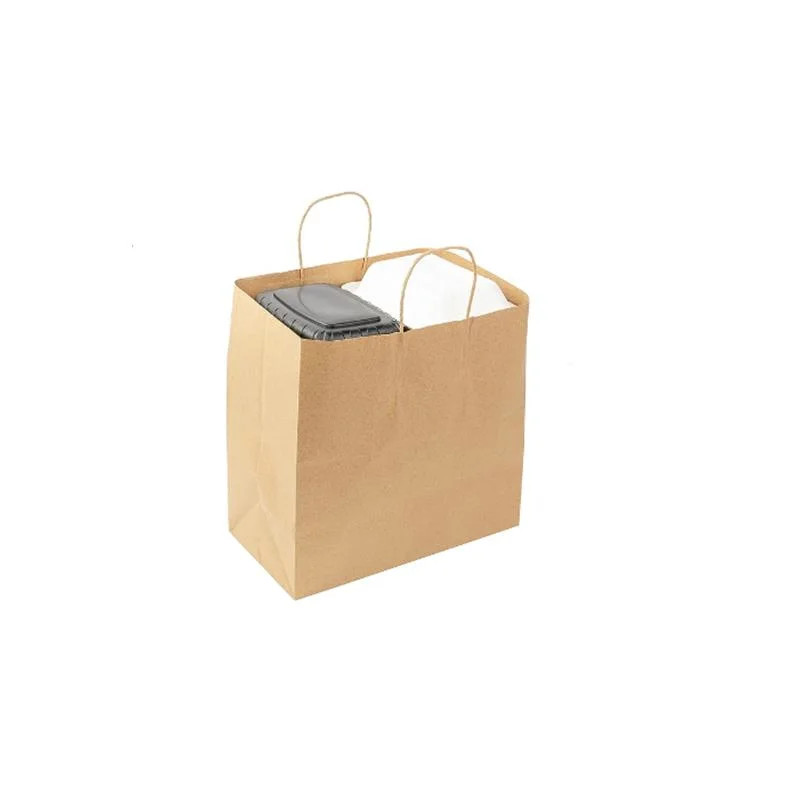 Kraft Bags with Twist Handles for Takeout, Weddings, Party Favors