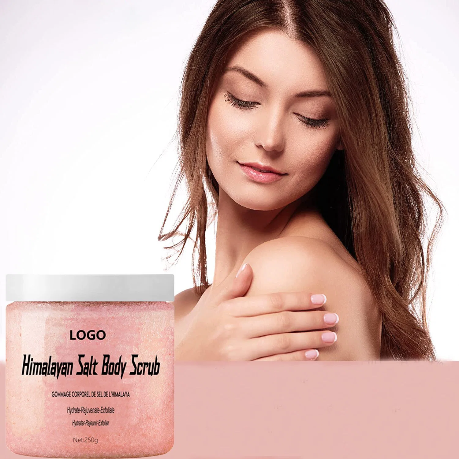 Natural Body Exfoliator Moisturizing Foot Hand Face Body Salt Scrub