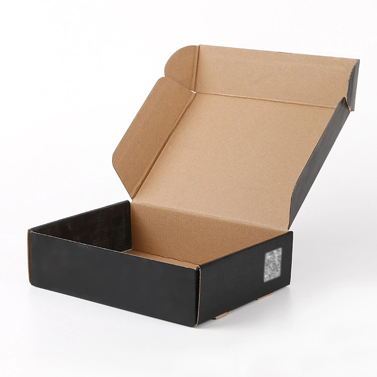 Custom Color Black Corrugated Design Picture Packaging Socks Box