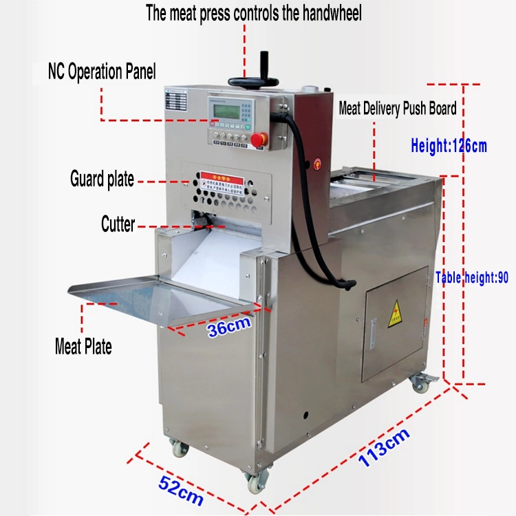 Mutton Cutting Beef Roll and Meat Rolling Slicer Machine