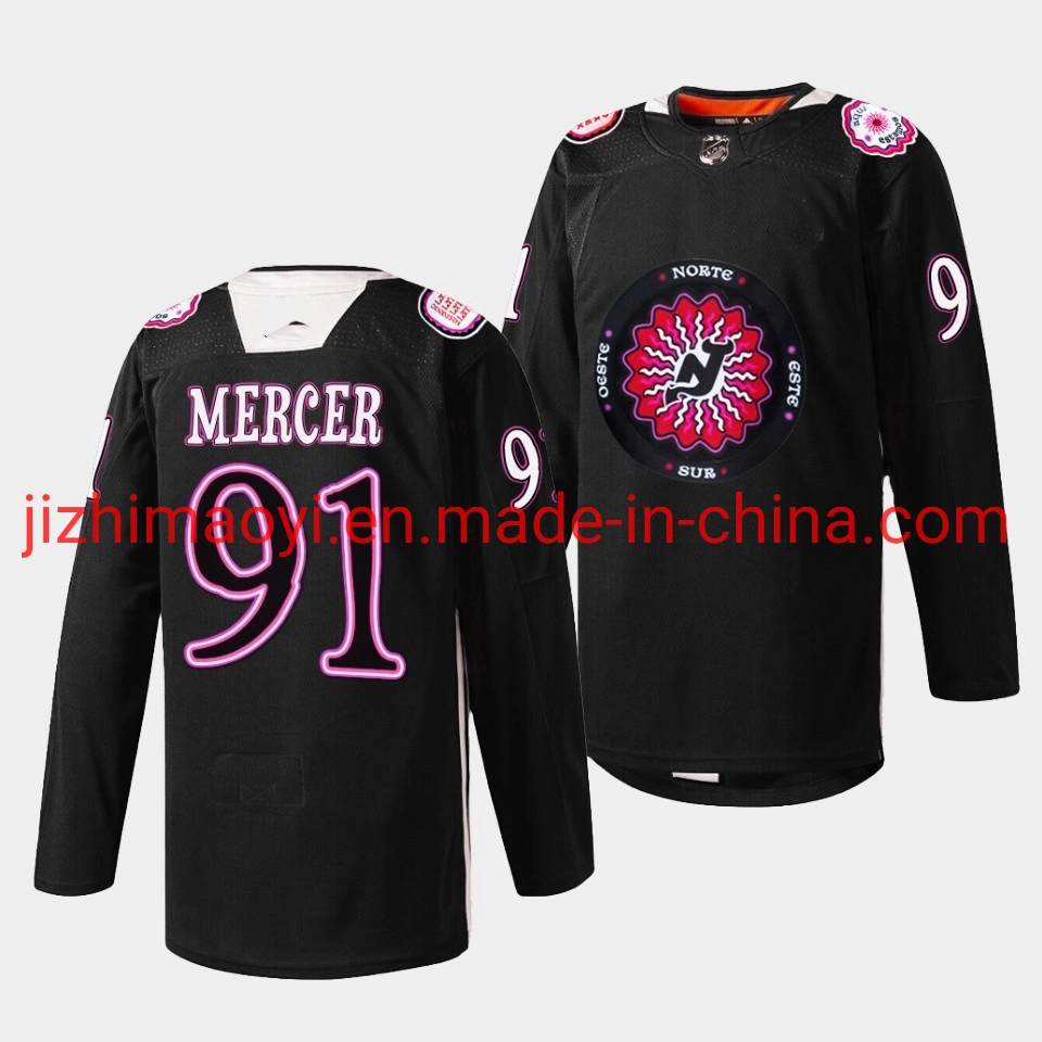 Wholesale/Supplier New Jersey Devils 2022 Hispanic Heritage Night Black Warmup Jersey Men's Hockey N-Hl Team