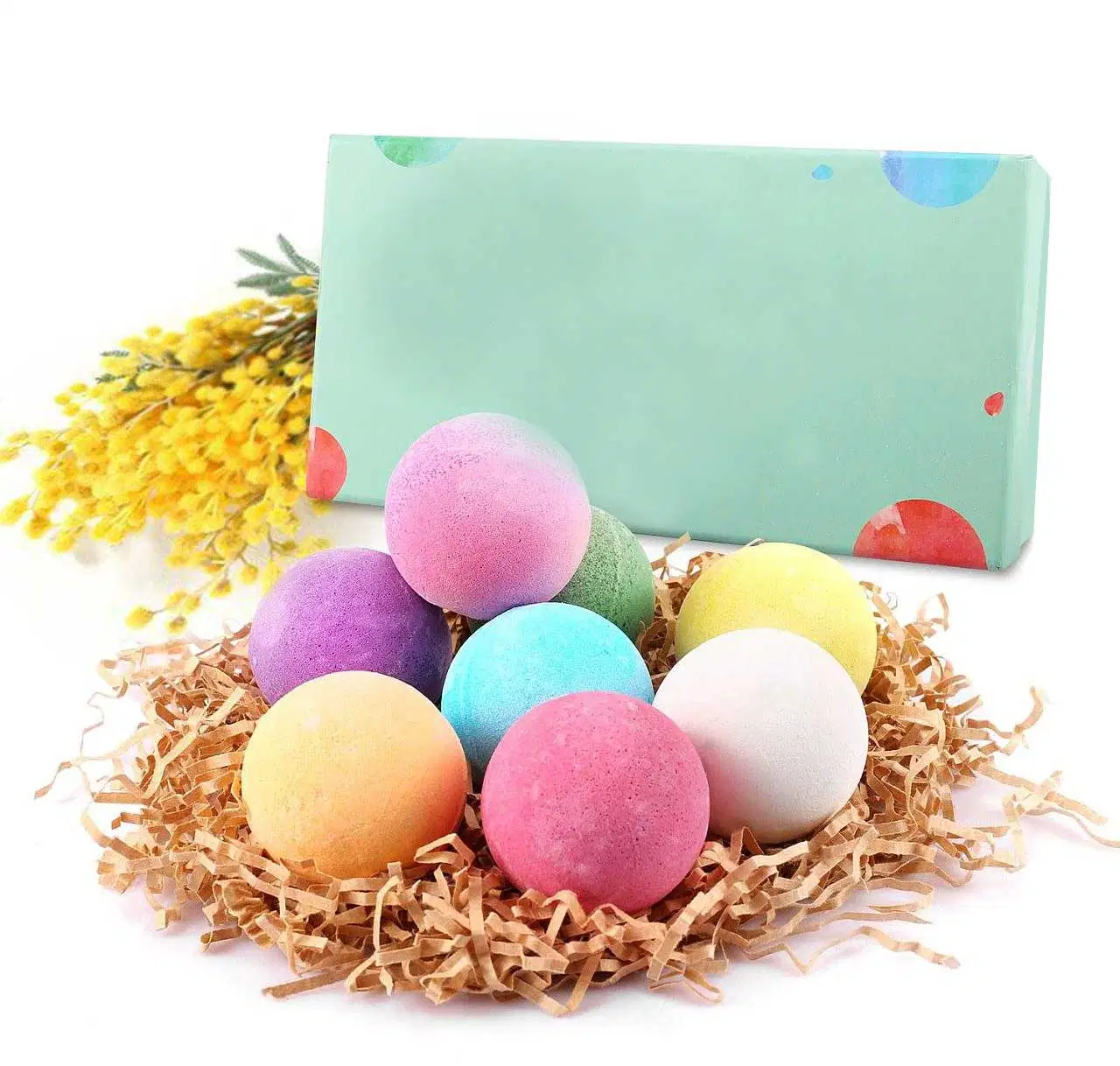 OEM Perfume Natural Ingredient Scented Colorful Bath Bomb Skin Care