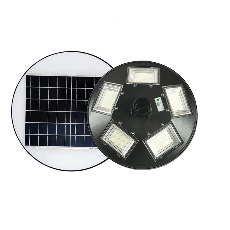 ABS Outdoor Waterproof IP65 Integrated Solar Street Light Garden Road Wall Lamp Round