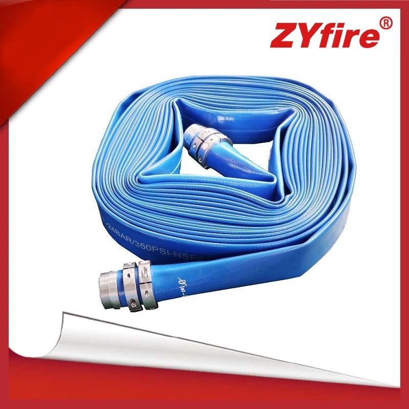 Zyfire tubo de extracción ascendente cubierto con bridas de polipropileno azul