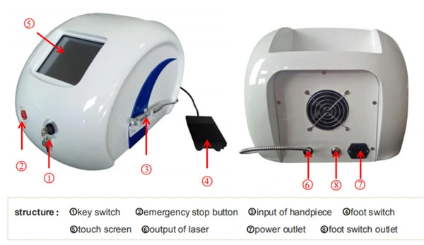 Professional 980nm Vascular Removal Laser Beauty Device with CE