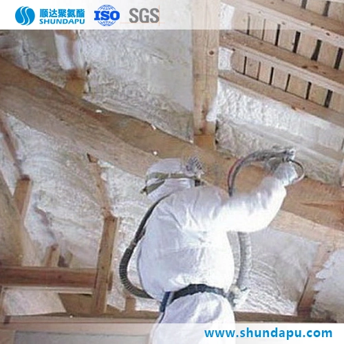 Spray de mousse de polyuréthane rigide SPF pour l'isolation des toits et des murs Comfortlock.