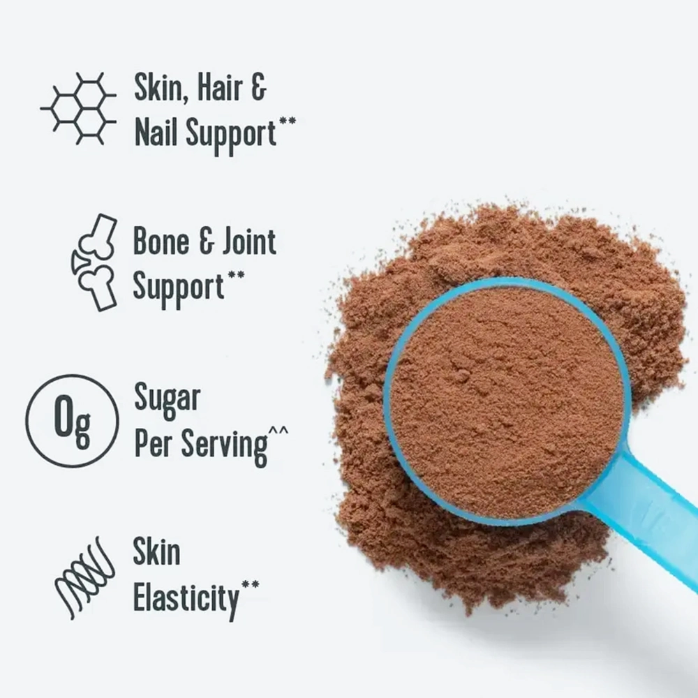 Promotes Hair, Nail, Skin, Bone and Joint Health, Chocolate Private Label OEM Proteins Collagen Peptides Powder with Vitamin C