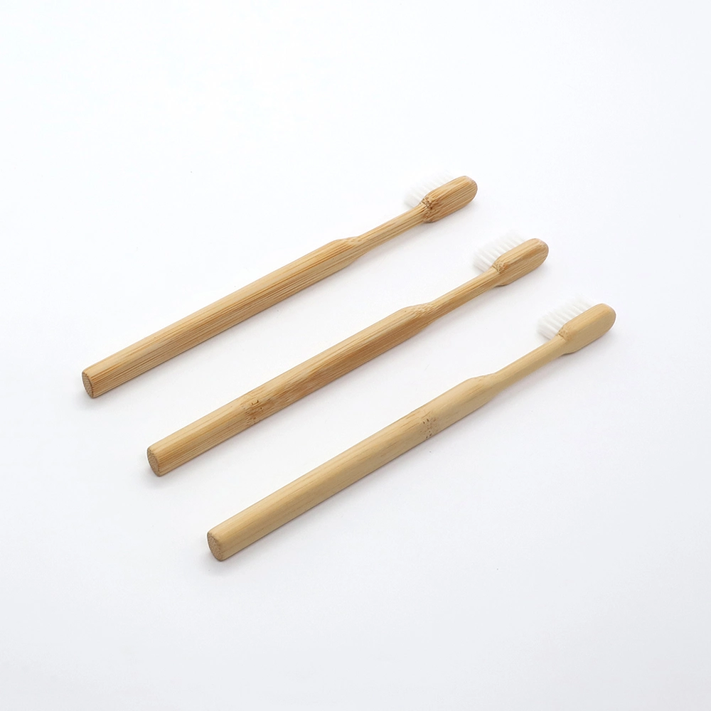 Fabricante Cuidado personal Bambú suave Natural Eco desechable biodegradable Cepillo de dientes del hotel