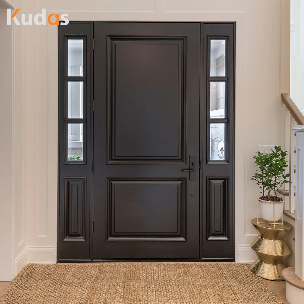 Custom Modern Rated Main Exterior Security Steel Front Entry Wooden Doors for House