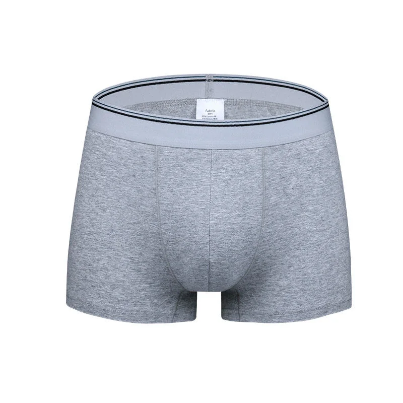 Calções personalizados com 95% de algodão com 5% de spandex e tamanhos grandes para homem Roupa interior para homem com parte inferior em Boxers