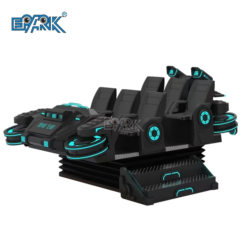 Six Player Vr Spaceship 9d Virtual Reality 360 Roller Coaster Simulator Movie Arcade Machine