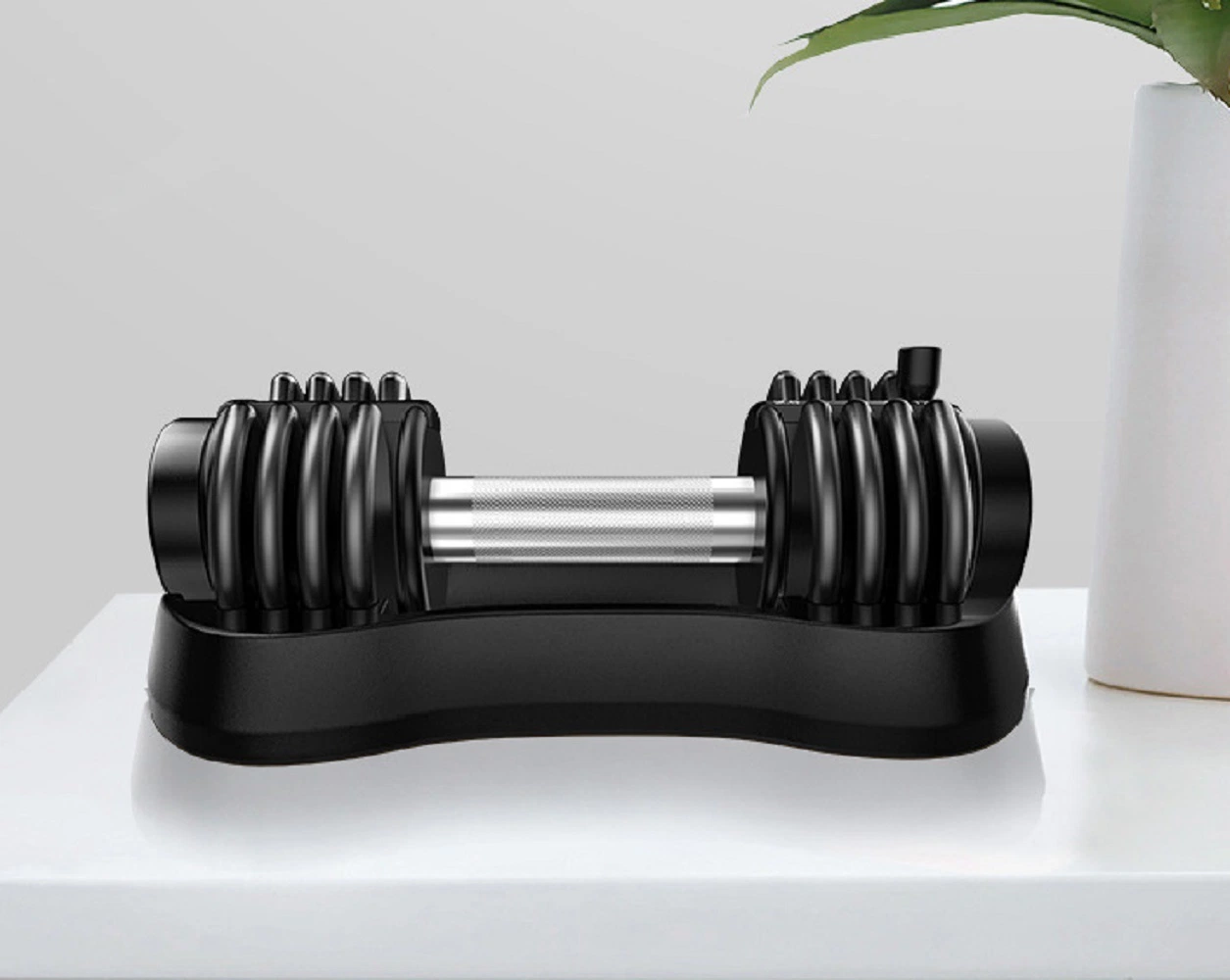 New Automatic Environmental Protection Adjustable Dumbbell for Fitness Equipment with Anti-Slip Metal Handle Bl18354