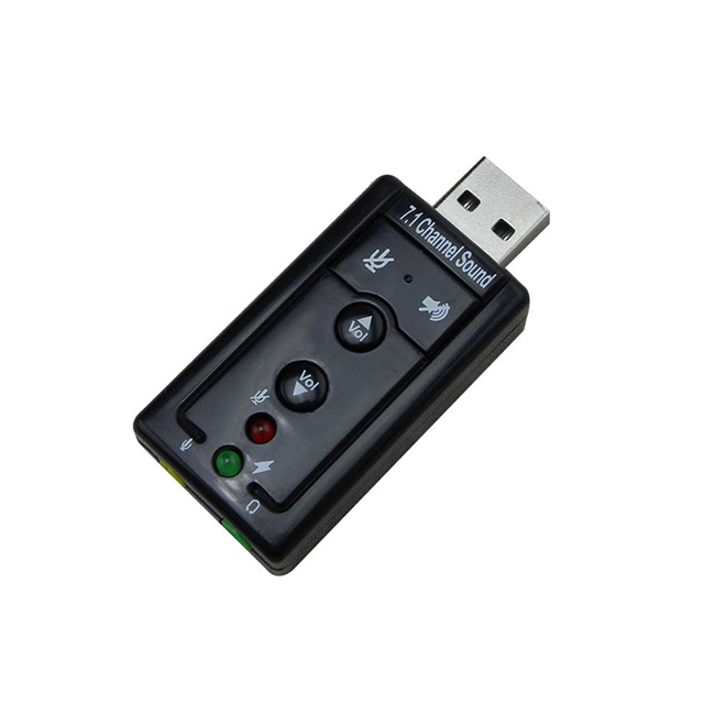 USB 2.0 Adaptador de sonido 7.1 canales virtuales Simulación 3D