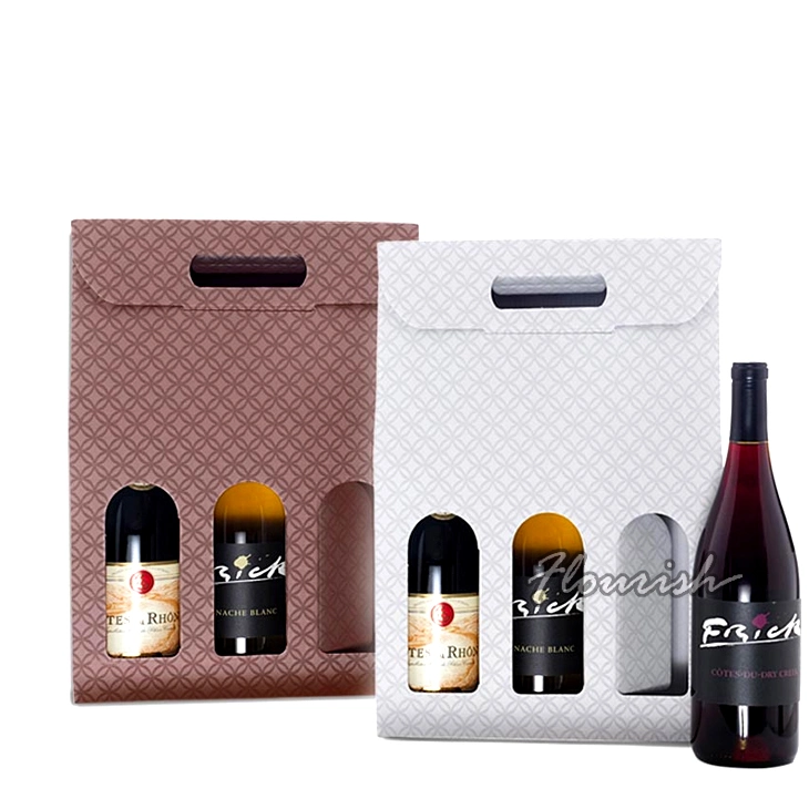 Plain Color Simple Packaging Party Liquor and Drinks Supply Wine Bag