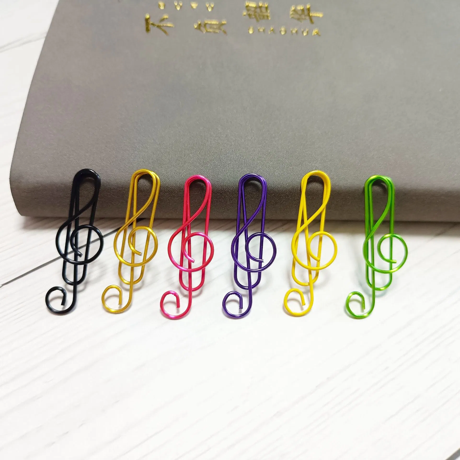 Wholesale/Supplier High quality/High cost performance  Custom Logo Printing Bookmark Cheap Stainless Steel Metal Paper Clip