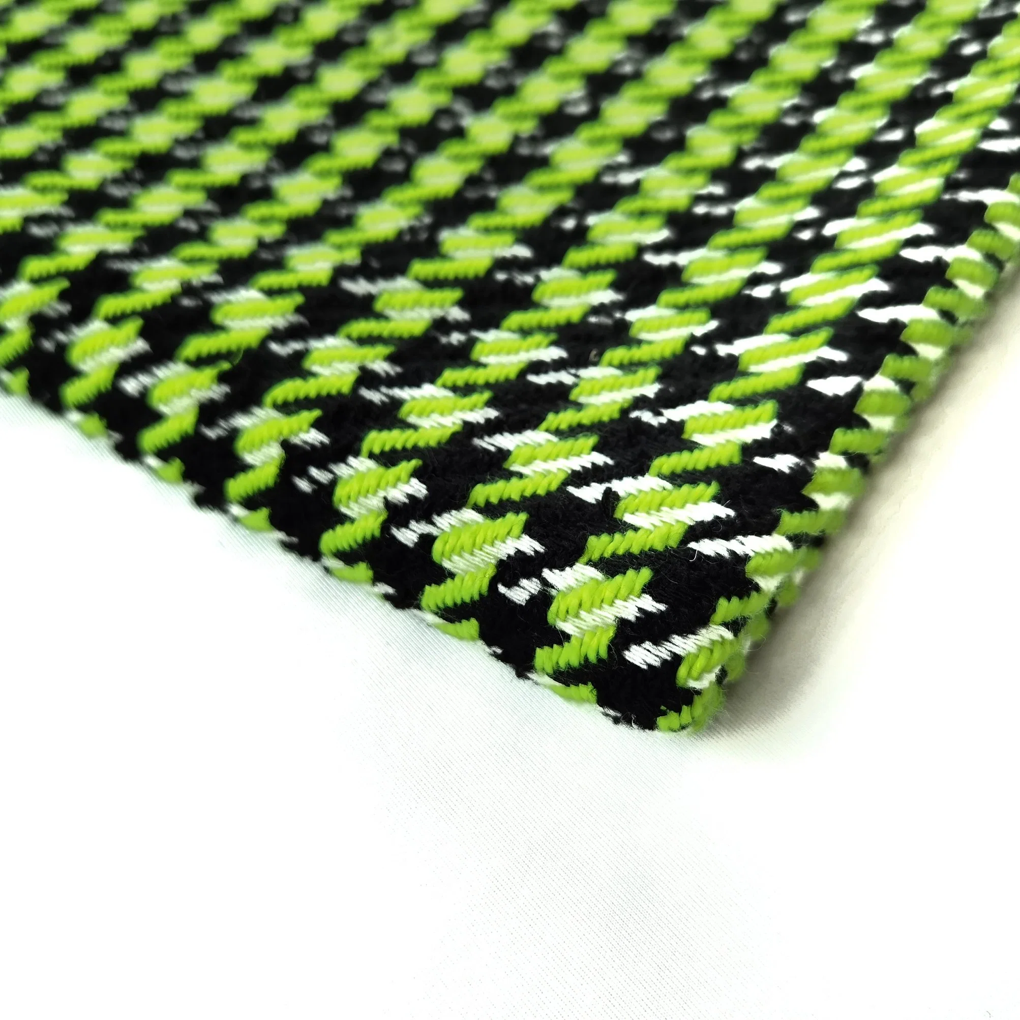Customized Color Woven Breathable Houndstooth Wool Tweed Fabric for Garment