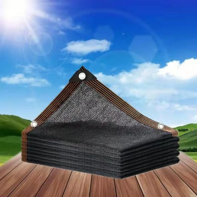 Mehrzweck Schwarz Cool Außenschatten Segel Rechteckiger Schatten Segel Decken Mesh-Material 75 % Sonnenschutz Bl19247