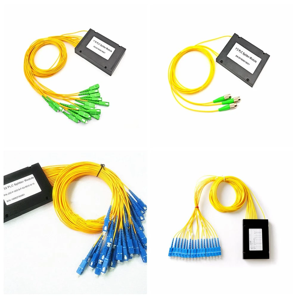 1X16 Caixa de ABS Divisor de fibra ótica SC/UPC SC/APC divisor PLC de Fibra Óptica