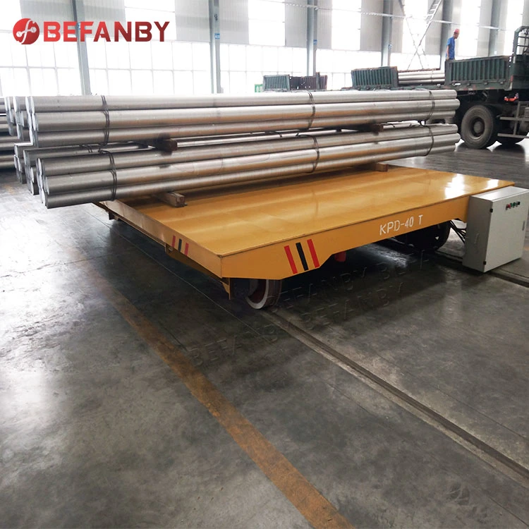 Taller personalizado eléctrico Industrial Coil Rail Transfer Cart on Rails