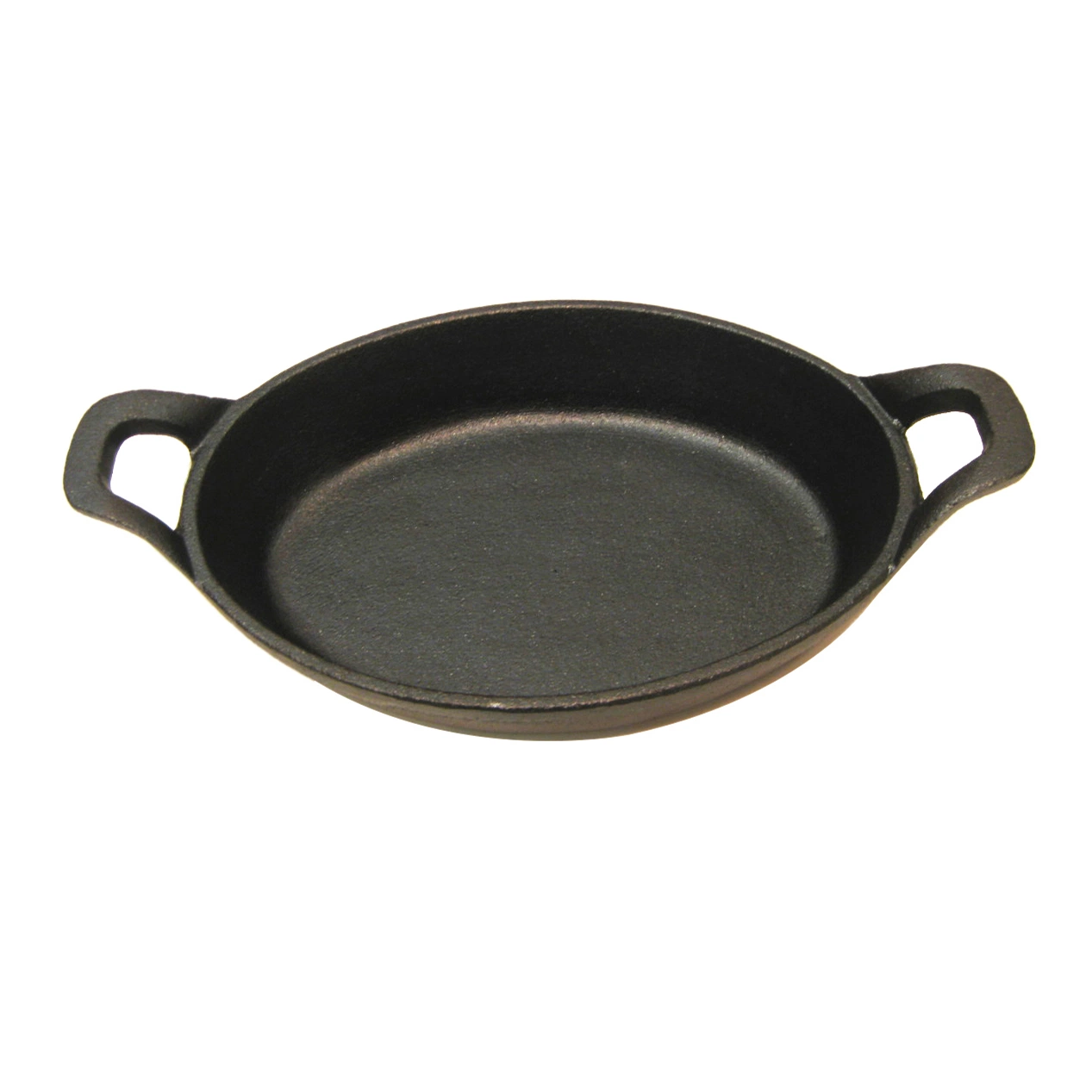 Oval Cast Iron Mini Sizzler Sizzling Pan Sizzler Serving Pan with Wooden Base Stand Tray Supplier From China