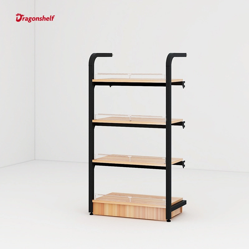 Dragonshelf Modern Adjustable Wooden Boutique Shelves Display for Grocery Store, Stationery Store