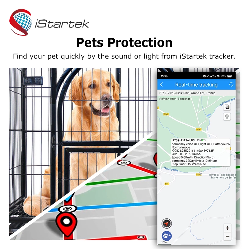 Vente de traceur GPS personnel Mini traceur GPS pour animaux Traceur GPS Dispositif de suivi pour retrouver facilement votre animal de compagnie.