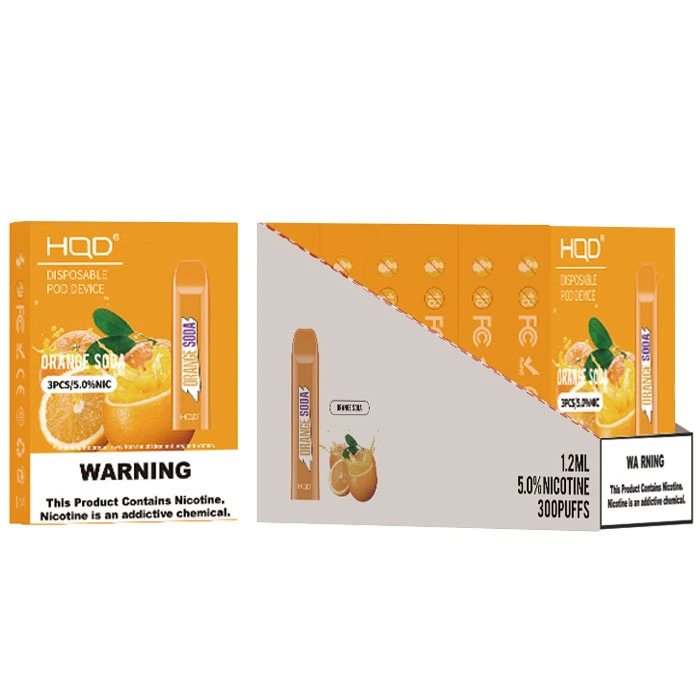 300 Puffs Light Diposable Device V2 with Wonderful Vaping Experience in Orange Soda Flavor