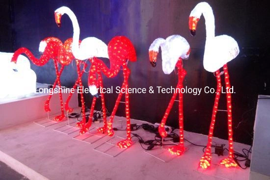 24V LED 3D Motif Flamingo Luz para decoración