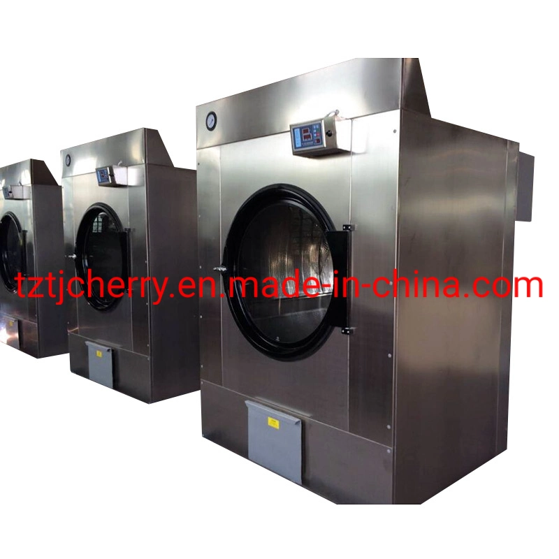 100kg Front Plate, Side Plate All Stainless Steel Garment Drying Machine Hotel Clothes Tumble Dryer