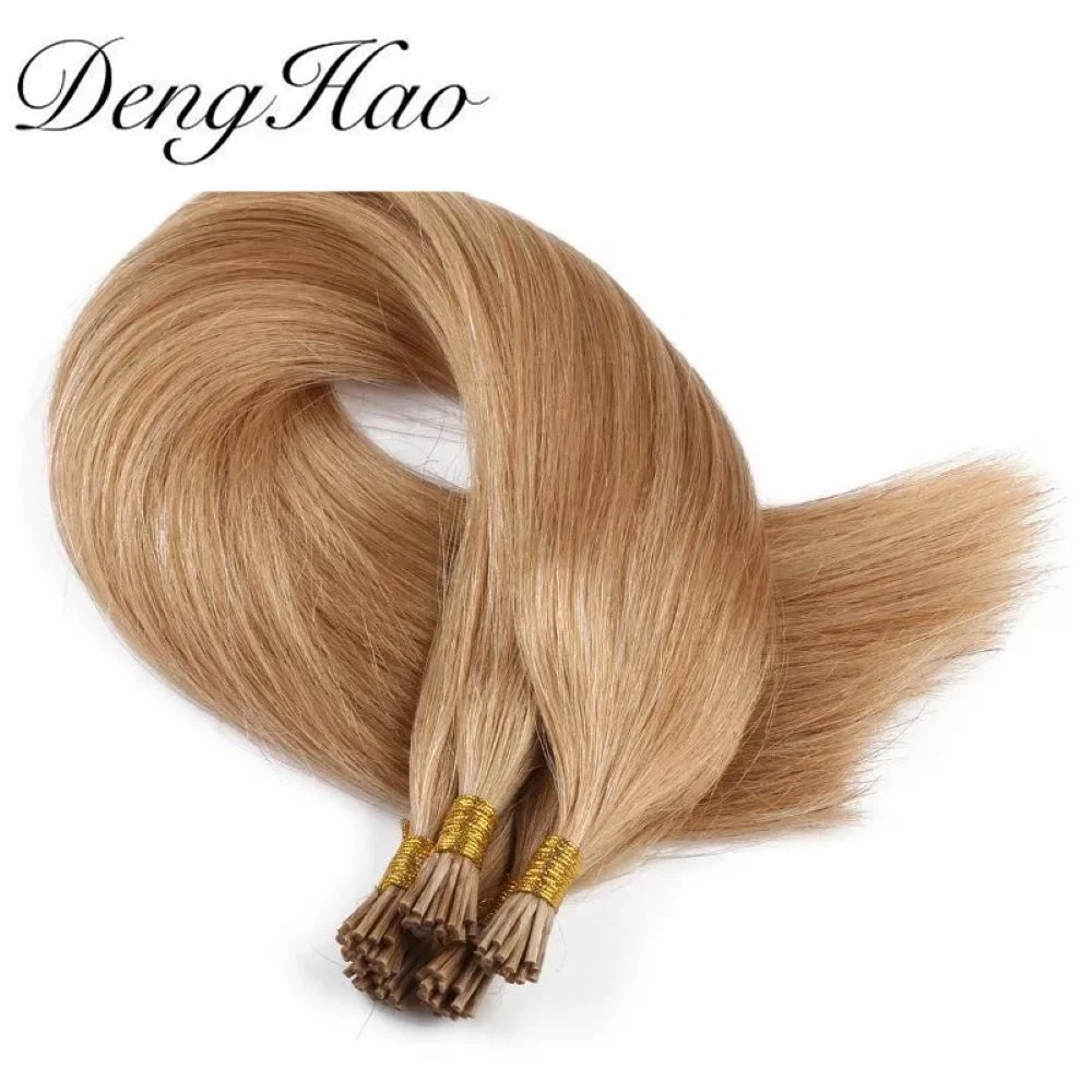 Je pointe de la trame de la peau humaine européen indien vierge 100 % Remy Hair Extension chaud CHEVEUX BRÉSILIENS DE VENTE