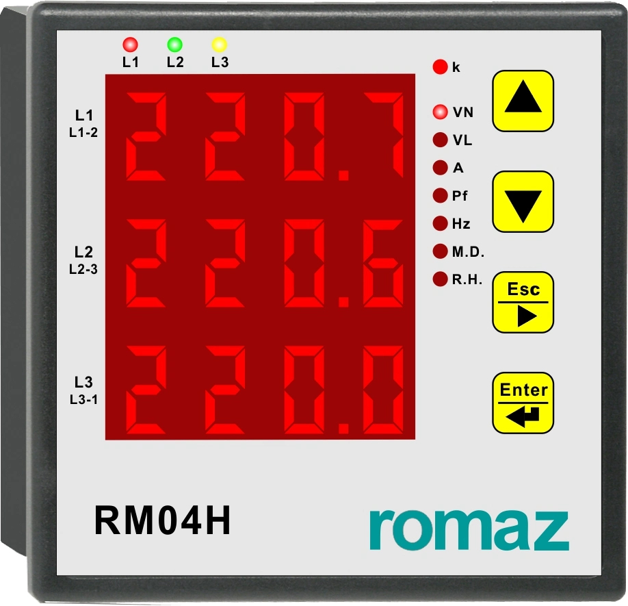 RM06h drei Phasen System Energiemessgerät Preis Elektro Smart Analysator Leistungsmesser