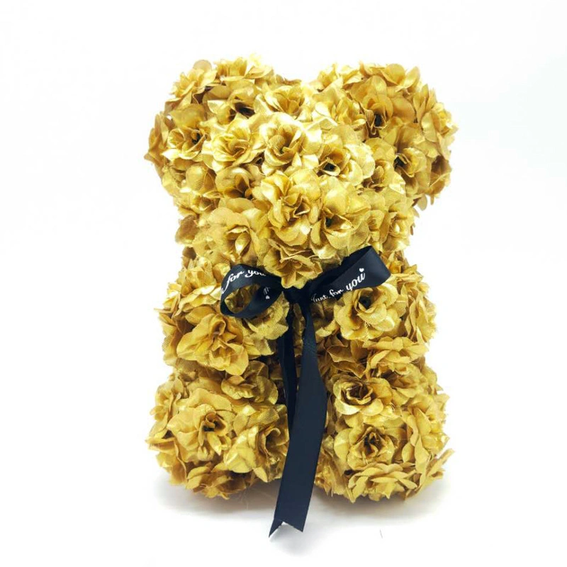 Wholesale/Supplier Valentine Gift High quality/High cost performance  25cm Artificial Foam Teddy Bear Rose Bear Flower