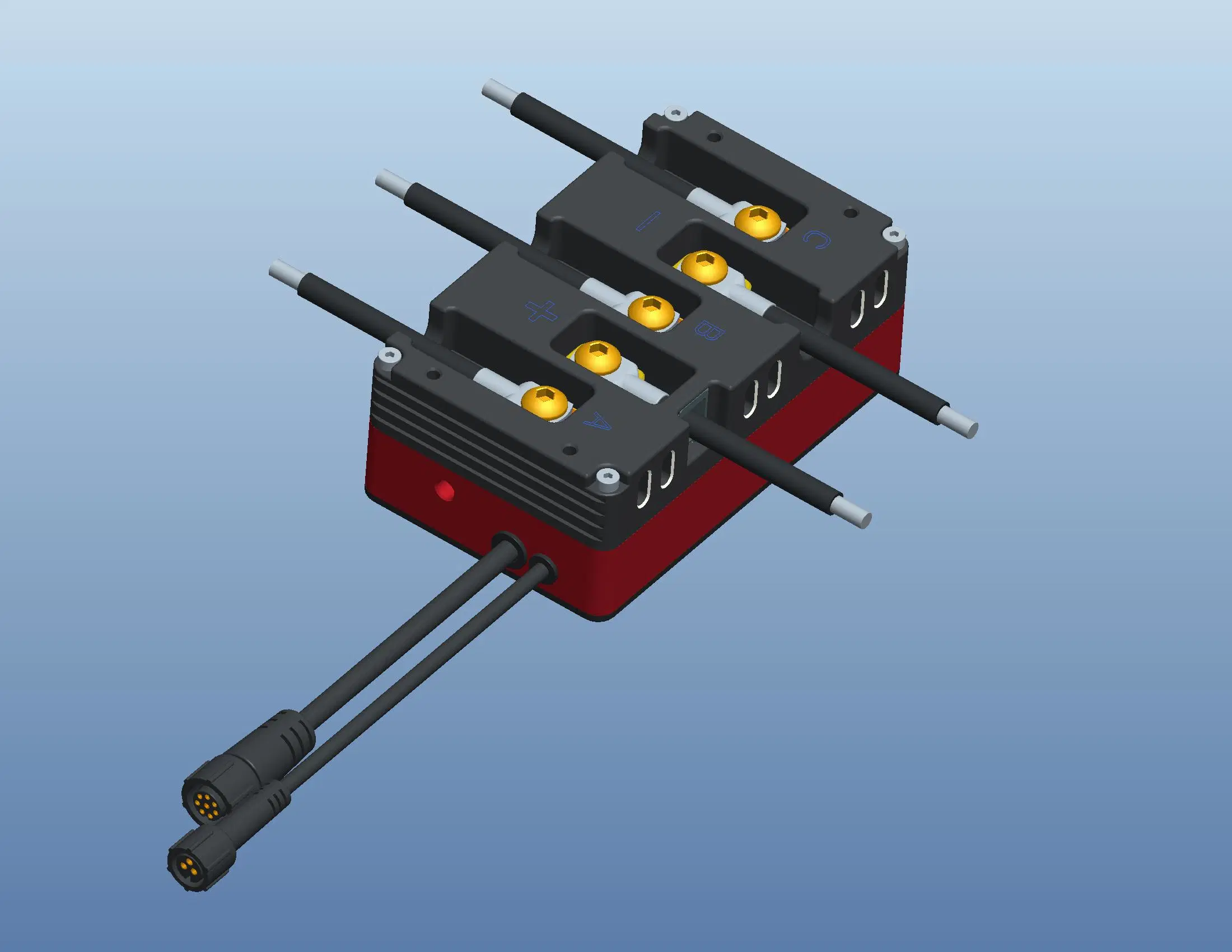 Controlador de velocidad de onda cuadrada resistente al agua Hobiba 200A 60V para sin escobillas Motor de CC