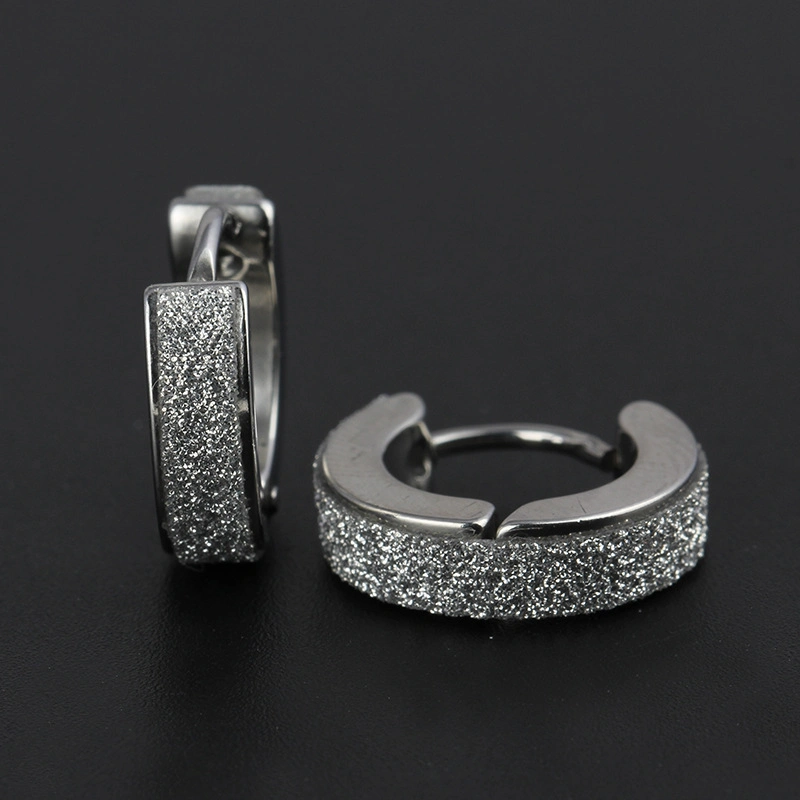 Fashion Safe Body Piercing Jewelry ASTM F136 Titanium Broadside High Shiny Edge Goldleaf Surface Hoop Huggie Earring Clicker Creoles Piercing Jewelry