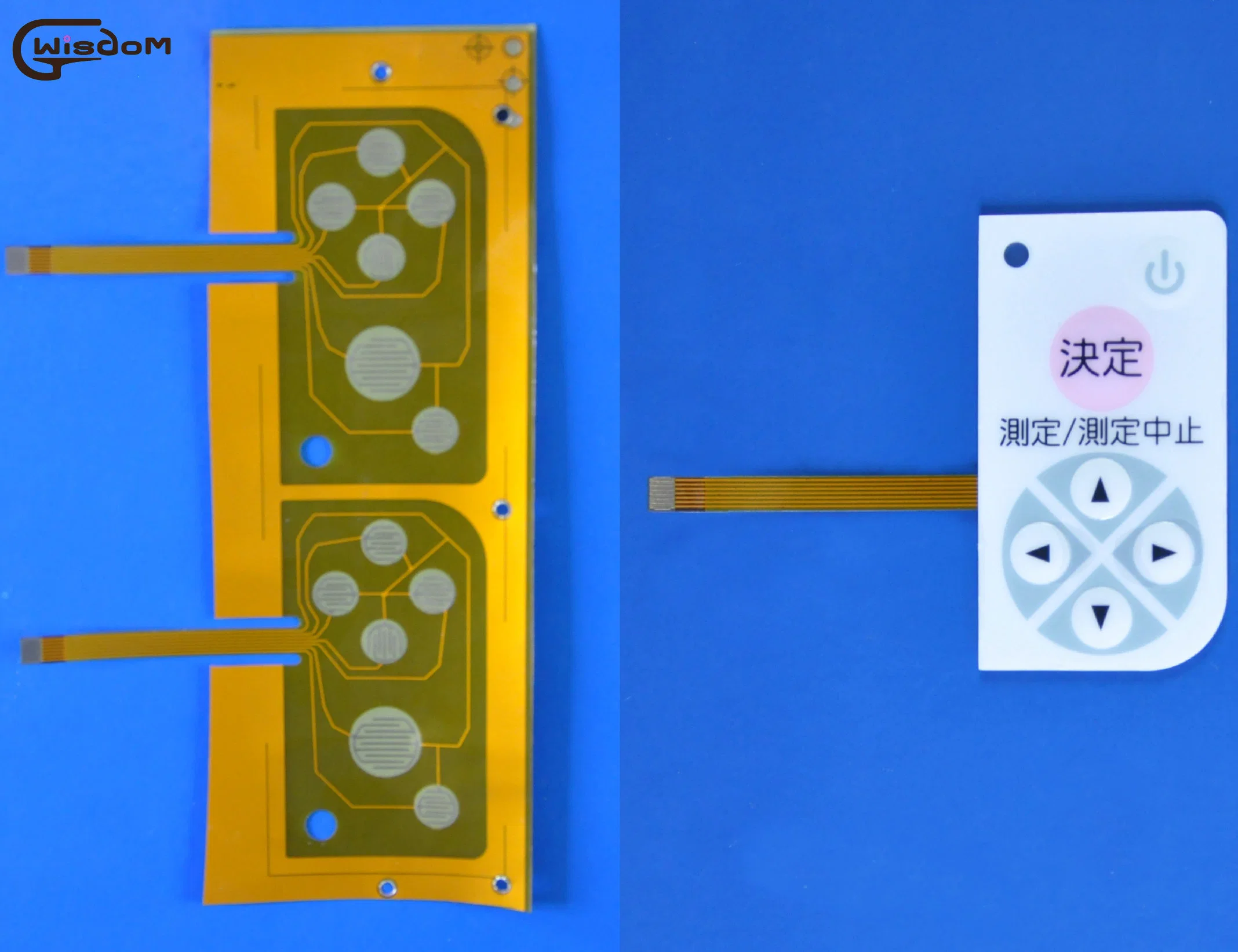 Circuito de impressão Silkscreen flexível Interruptor de Membrana para fins industriais e o aparelho