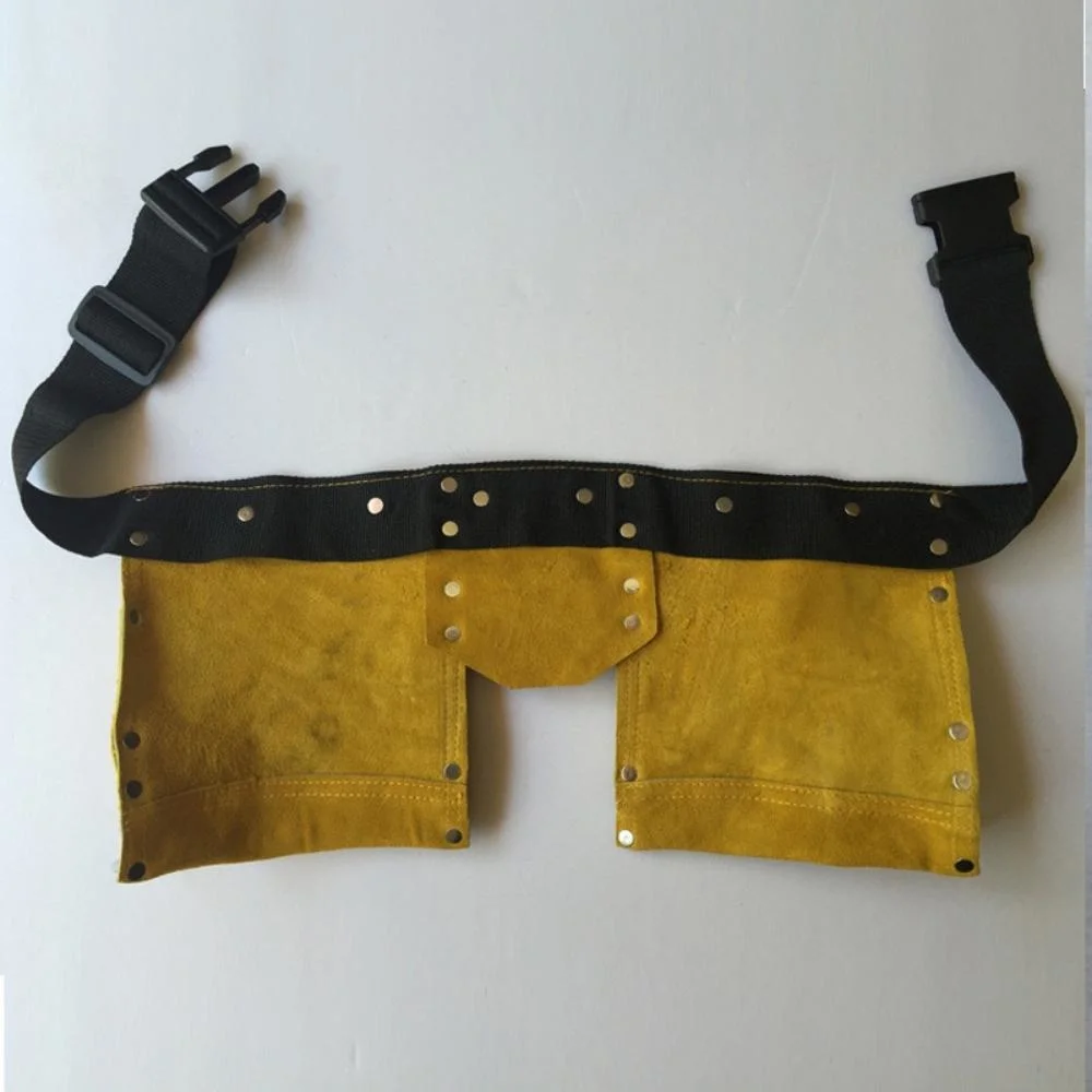 Ceinture ceinture ceinture ceinture ceinture porte-outils en cuir Construction de menuisier à ouverture rapide Outil de travail de rangement de l'outil de travail de poche de courroie Wyz19877