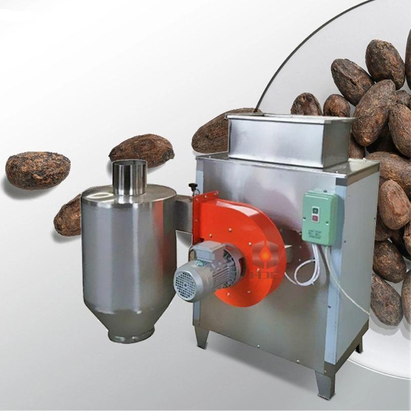 Roasted Cocoa Beans Peeling Hulling Machine Ciclone Dust Collector Coffee Bean Shell Machine