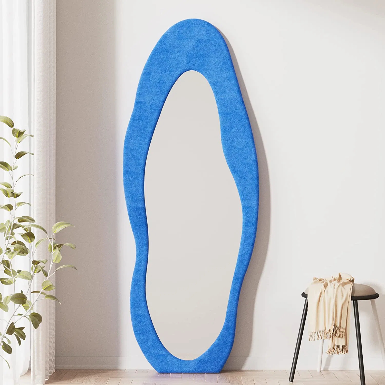 Forma de nube Muro Suelo decorativo Espejo vestidor de longitud de cuerpo completo