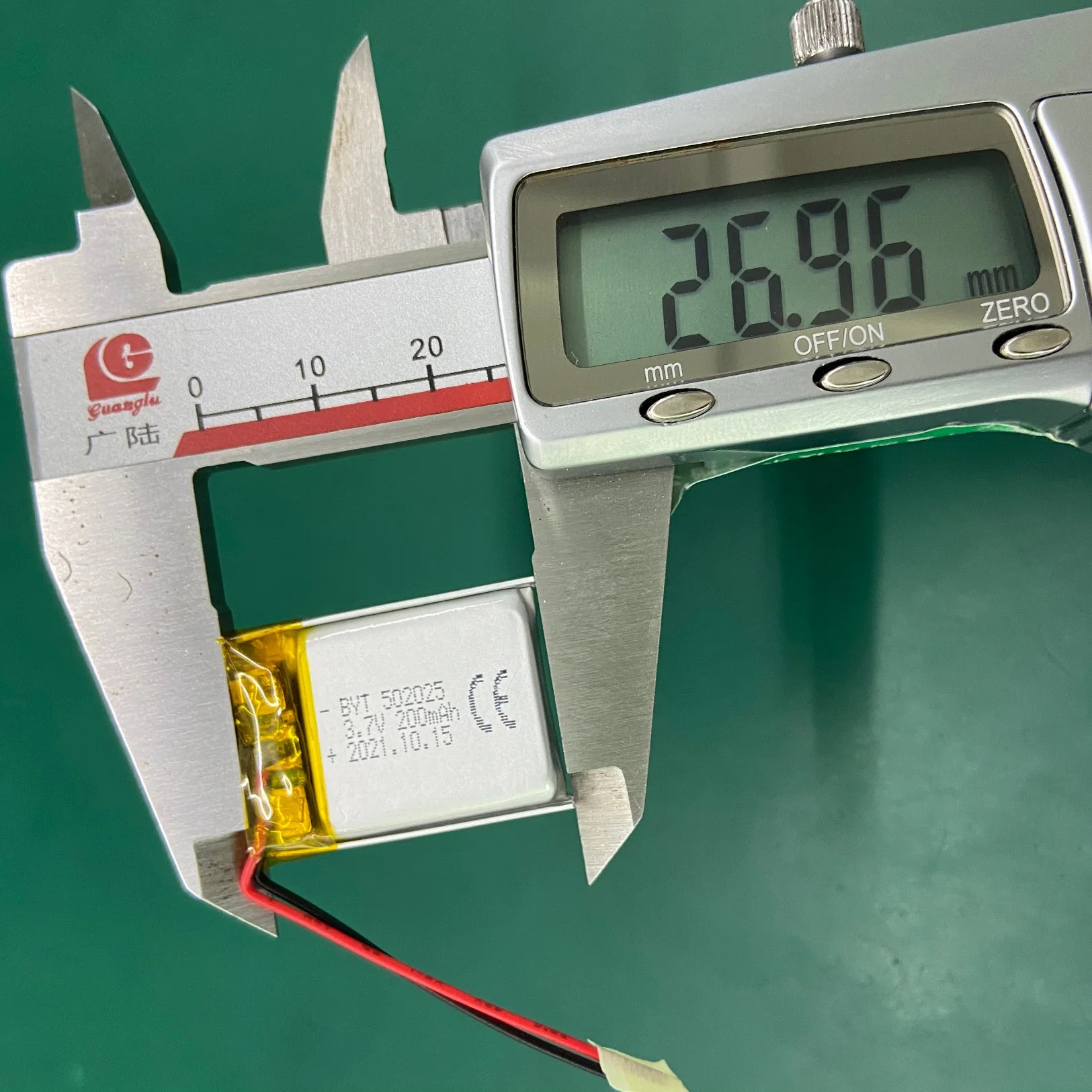 CE batería de polímero de litio FCC 502025 200mAh 3,7V recargable Lipo Batería
