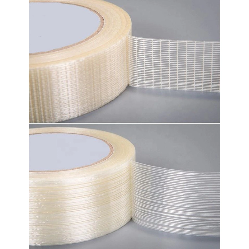 Clear Fiberglass Reinforced Filament Strapping Tape Used for Decorative Packaging of Metal and Wood