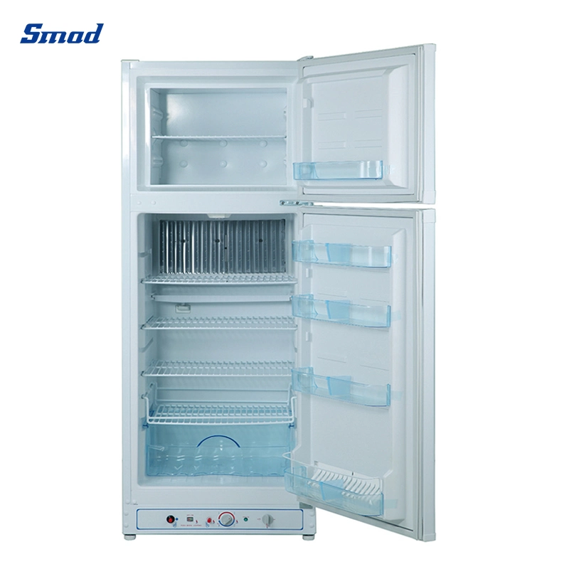 Gas Only and Gas Electric AC Functions Double Doors 213L Absorption Fridge