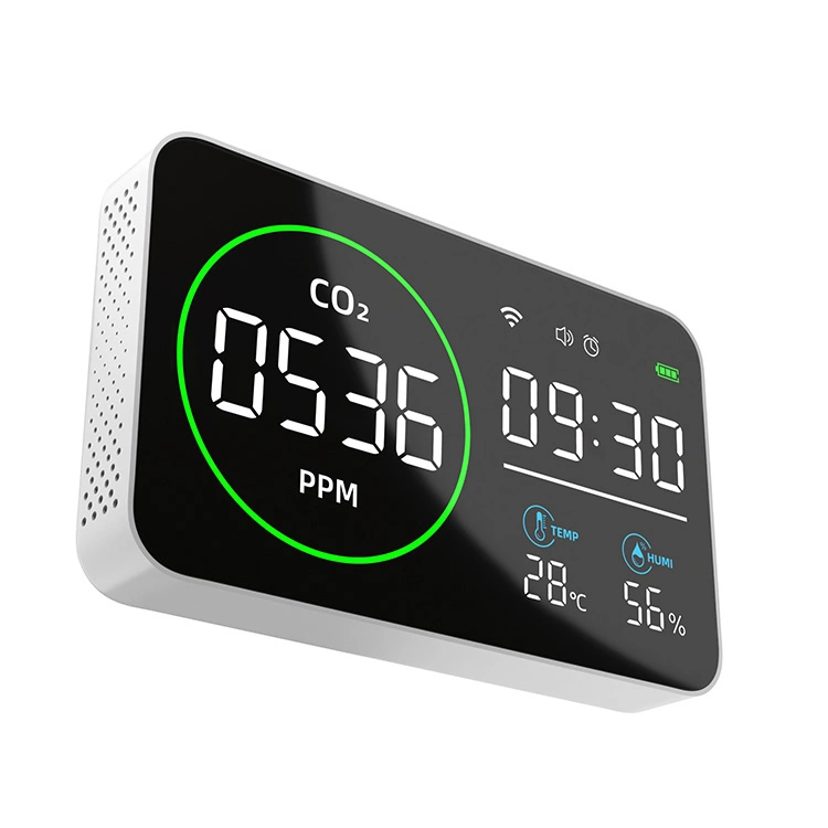 Monitor de la calidad del aire con WiFi, medidor de dióxido de carbono, el analizador de calidad del aire y el sensor de CO2 (NDIR)
