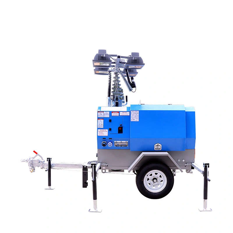 Trailer Portable Tower Light with Metal Halide Lamp and Diesel Generator Klt-10000mv