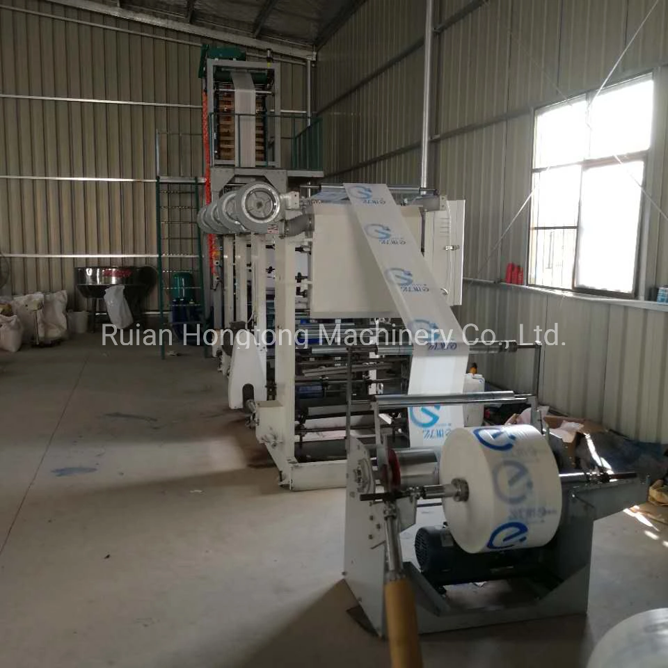 Good Quality HDPE LDPE LLDPE PE Blown Plastic Film Blowing Machine Blower with Gravure Printing Machine Press Printer