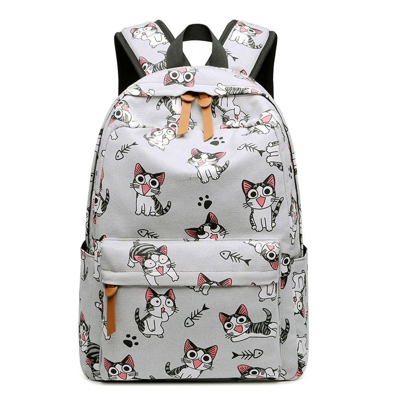 Schoolbag Women's New Children's Backpack Cartoon Cute Cat Unicorn Reduce Weight and Protect Spine 30cm * 14cm * 43cm