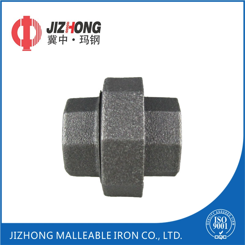 China Black Malleable Iron Pipe Fitting Flat Seat Union with High quality/High cost performance 