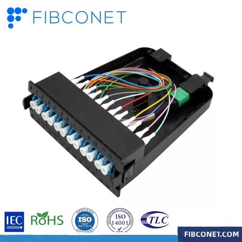 FTTH MPO-LC Duplex multimode 12 cœurs 24 cœurs Fibre optique Module optique MPO