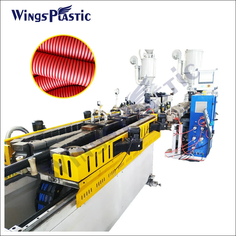 Dwc del tubo de plástico de doble pared de fabricación de maquinaria de procesamiento/